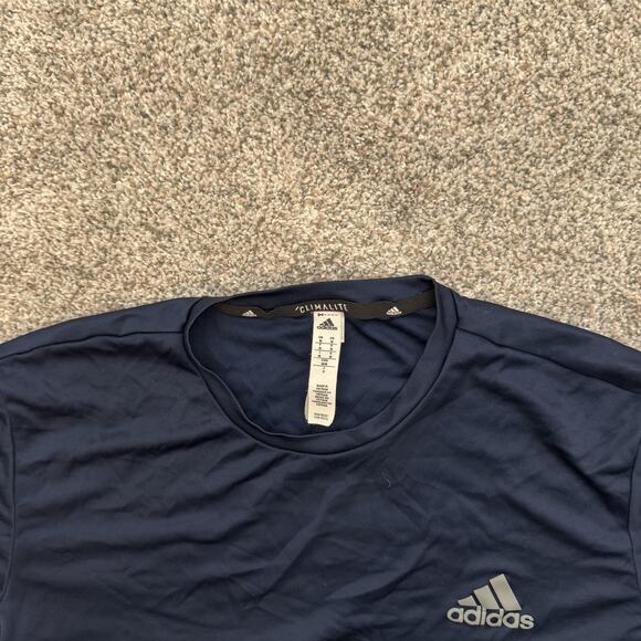 Adidas Shirt Mens Medium Climalite Athletic Tee Lightweight Performance Workout - Picture 4 of 9